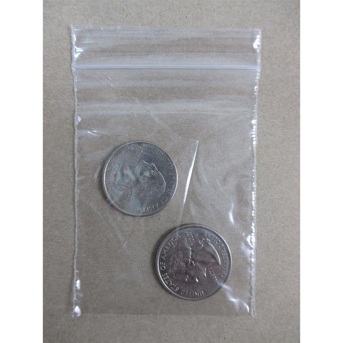 Silver Backed Metallized Hanging Zipper Barrier Bags 2 1/2 x 9 100 pack  HZBB1CS - DISCONTINUED