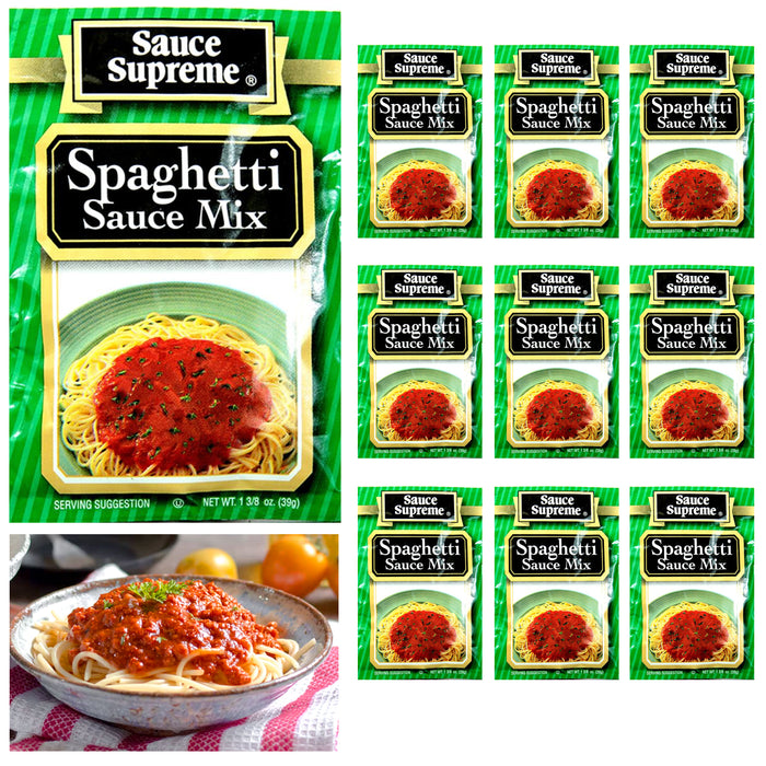 10 X Sauce Supreme Spaghetti Mix Tomato Seasoning Packet Pasta Flavor Marinara