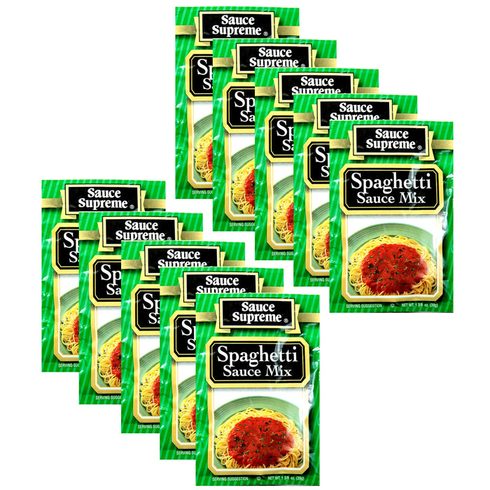 10 X Sauce Supreme Spaghetti Mix Tomato Seasoning Packet Pasta Flavor Marinara