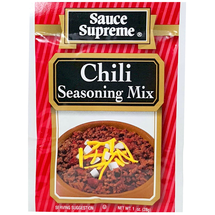 5 X Sauce Supreme Chili Mix Seasoning Spice Powder Packet Flavor Taco Meat Beef