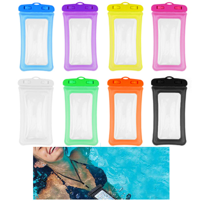 2 Pc Waterproof Pouch Floating Phone Case Underwater Cell Dry Bag