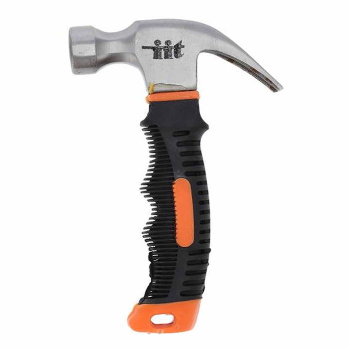 8 Oz Small Hammer Camping Claw Stubby Short Tool Stainless Steel Rubber Handle
