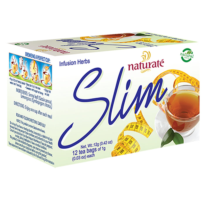 24 Slim Tea Bags Natural Weightloss Herbs Senna Lemongrass Infusion Herbal Blend