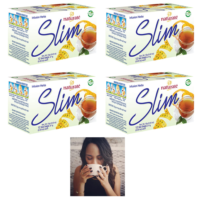 48 Slim Tea Bags Natural Weightloss Herbs Senna Lemongrass Infusion Herbal Blend