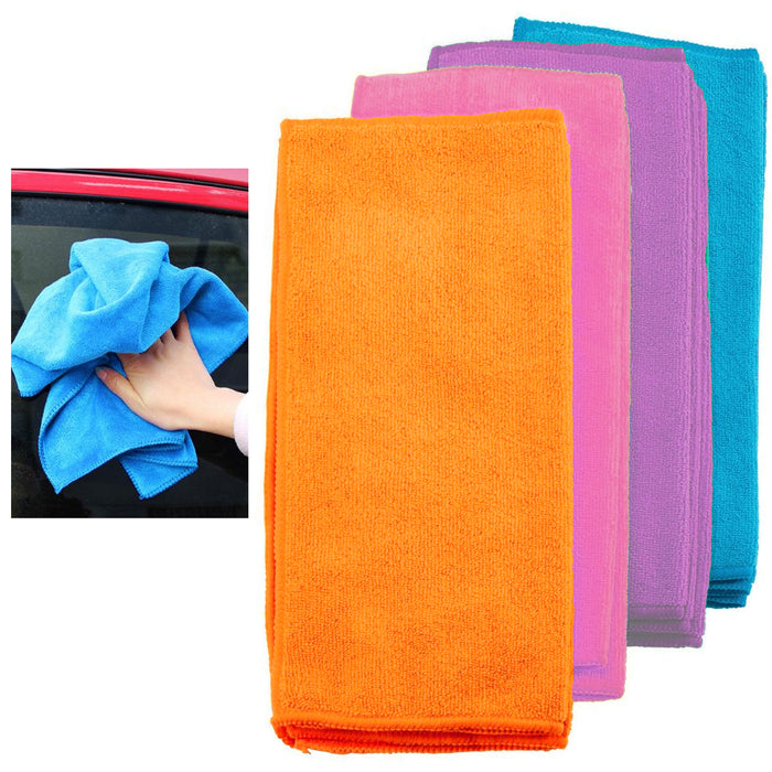 4 Pc Large Microfiber Cleaning Cloth Towel Rag Car Polishing Wash Auto Detailing