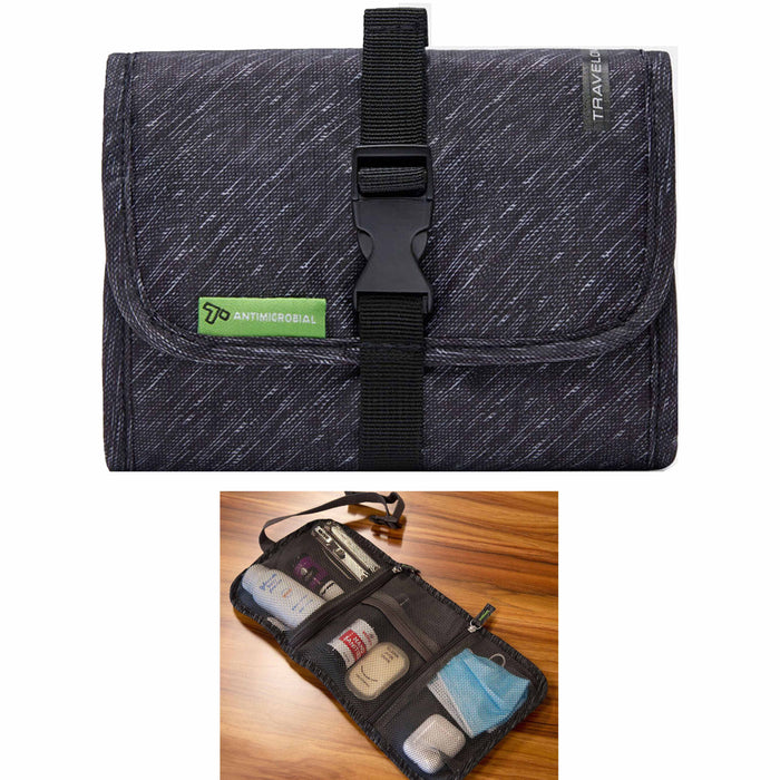 1 Pc Travelon Multipurpose Organizer Antimicrobial Waterproof Zippered Pouch Bag