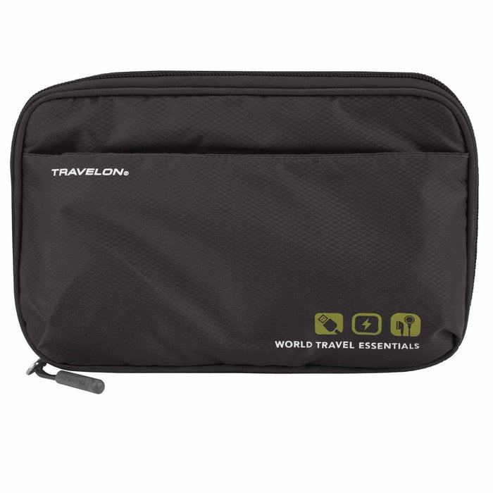 2 Travelon Travel Cable Bags Tech Accessory Organizer Electronic Cord Case Pouch