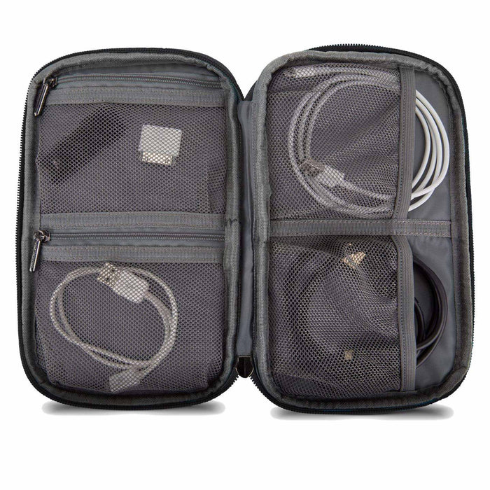 1 Travelon Tech Accessory Organizer Electronic Cable Charger Cord Case Pouch Bag