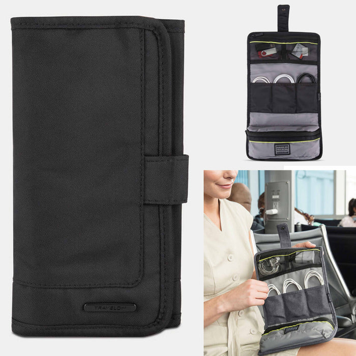 1 Pc Travelon Tech Accessory Organizer Cable Charger Cord Multipurpose Pouch Bag