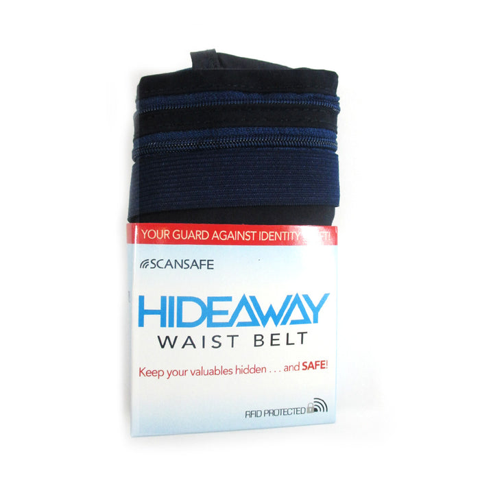 Travel Money Belt RFID Security Wallet Waist Pack Hidden Pocket Safe Pouch Blue