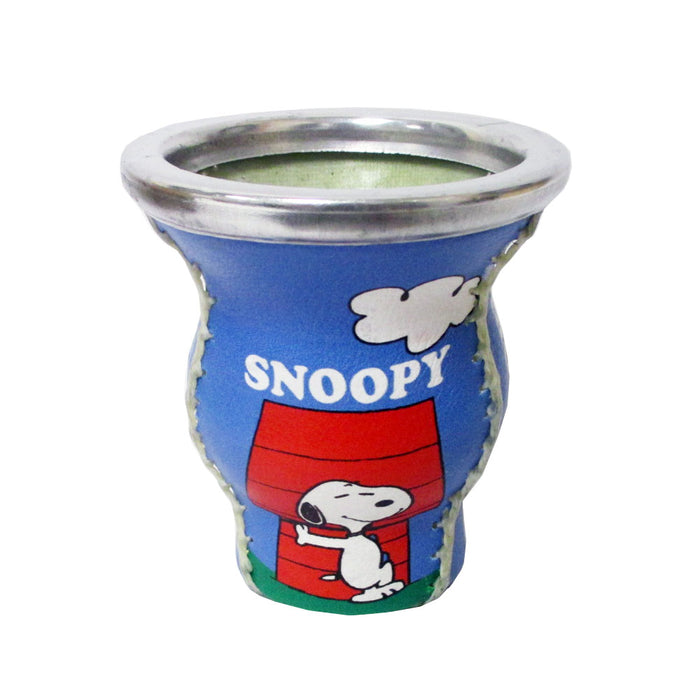 Snoopy Mate Gourd Glass Steel Drinking Straw Bombilla Yerba Detox Drink Handmade