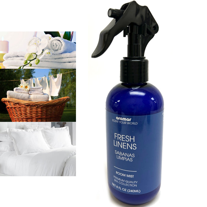Fresh Linen Spray Room Mist Laundry Essentials Air Freshener Bedding Pillow 8 oz