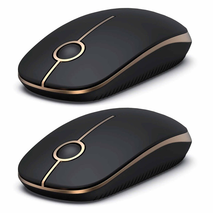 2 Slim Wireless Mouse 2.4G PC Computer Laptop Notebook Cordless Mice Lightspeed