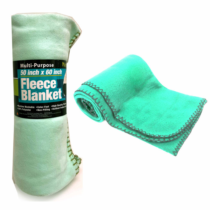 1 Polar Fleece Blanket Throw Soft Warm Winter Camping Home Couch Cozy Large 60"
