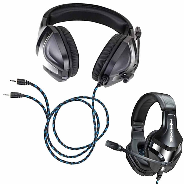 1 Gaming Headset Stereo Game Controller Noise Cancelling Over Ear Headphones Mic