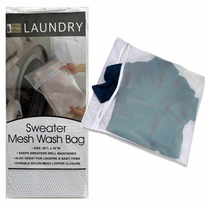 Mesh Laundry Bag Hosiery Stockings Wash Net Sweater Lingerie Underwear Socks 20"