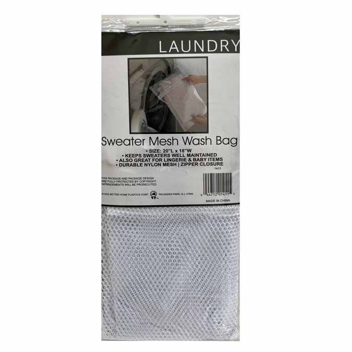 4 Pack Laundry Mesh Bags Zippered Bag Delicate Clothes Stockingg Lingerie 20"L