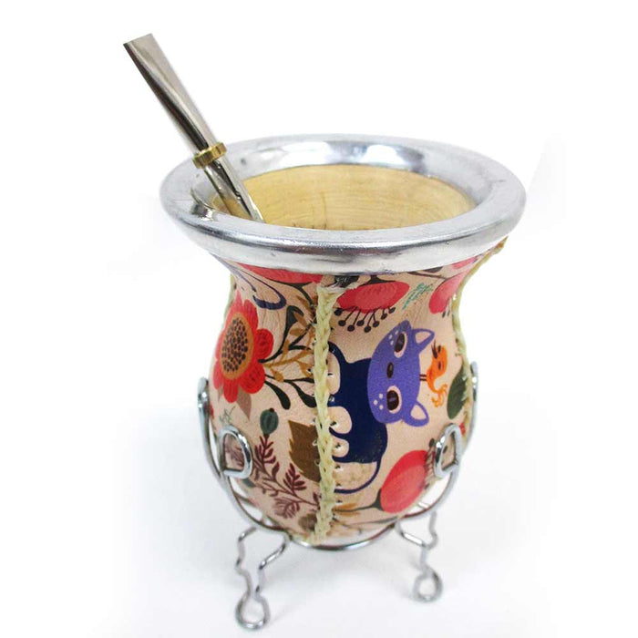 Mate Gourd Cup Bombilla Straw Argentina Weight Loss Detox Diet Tea Drink 32395 !