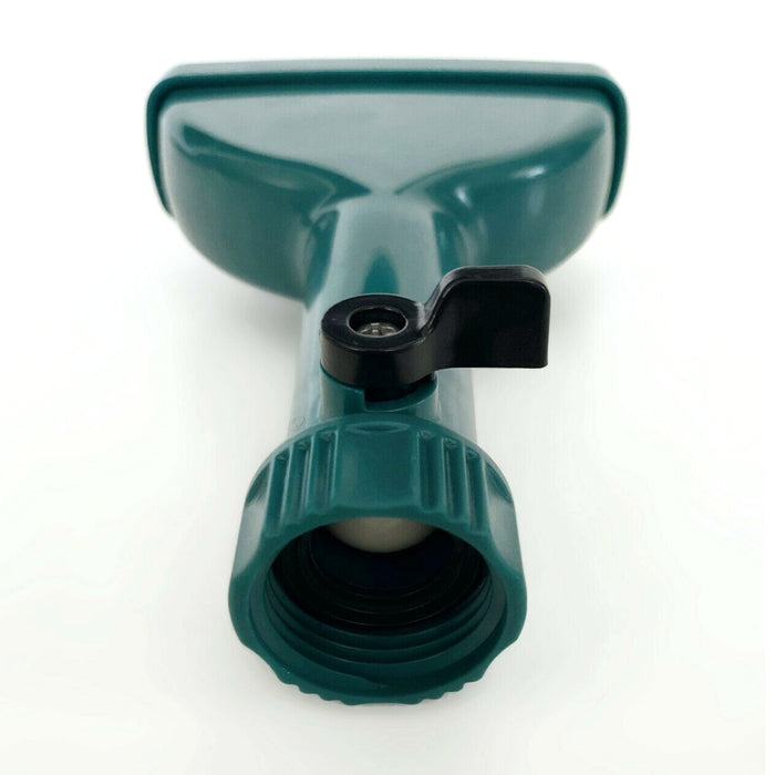 Garden Hose Fan Spray Water Nozzle Sprinkler Spike Adjustable Valve Plastic