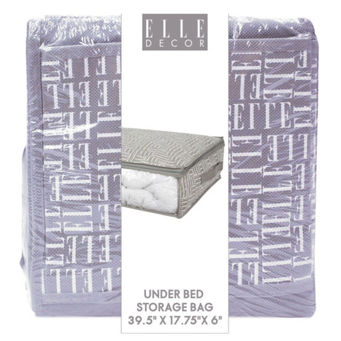 1 Under Bed Storage Bag Bin 39.5" Zippered Foldable Container With Clear Window