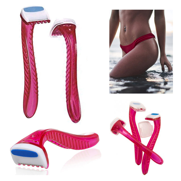 100 Pack Women Bikini Line Razor Shavers Trimmer Smooth Brazilian Hair Legs Arms