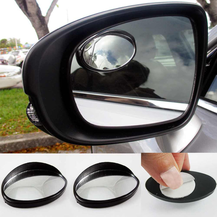 2 Car Blind Spot Mirror Vehicle Driver Wide Oval Angle Convex Auto Rear View !