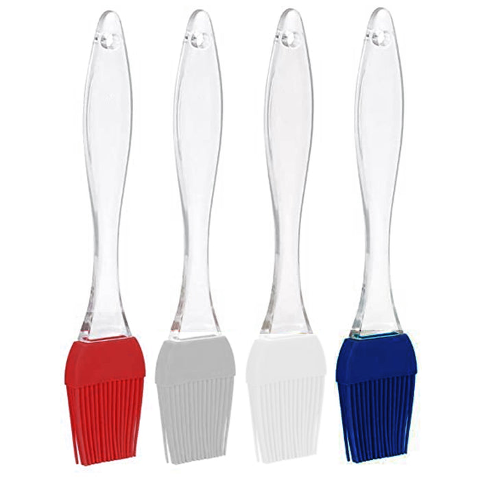4 Pc Baking BBQ Basting Brush Bakeware Pastry Bread Oil Cream Cooking Silicone