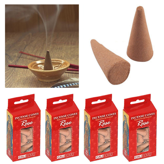 4 Pack Smoke Tower Cones Bullet Backflow Incense Cones Home Fragrances Natural