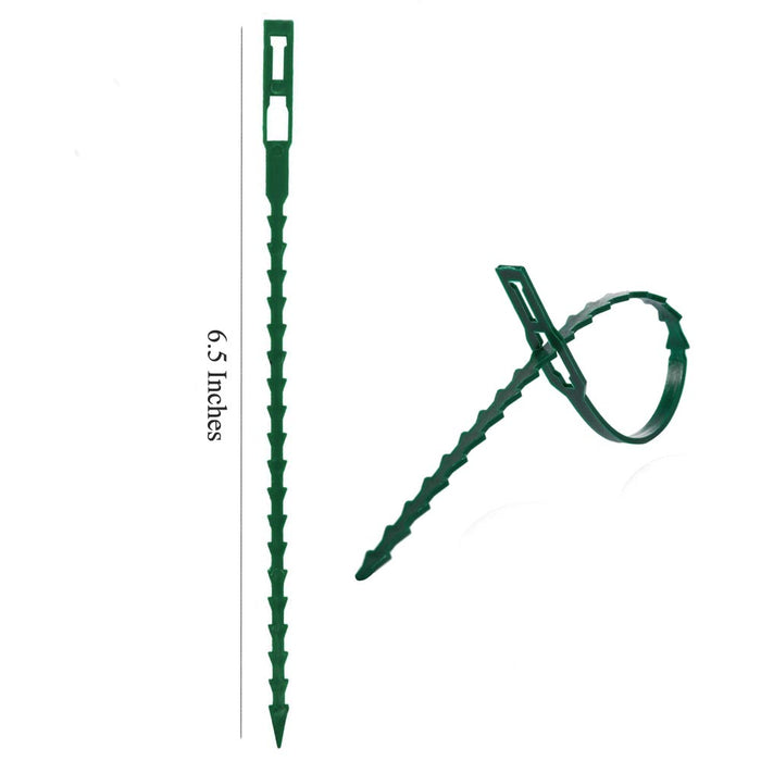 100 PC Adjustable Garden Plant Support Cable Flexible Plastic Twist Locking Ties