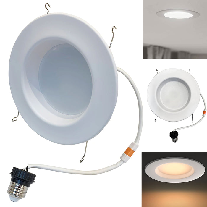 1 Philips LED Recessed Ceiling Light Retrofit Trim Dimmable Downlight 65W 5" 6"