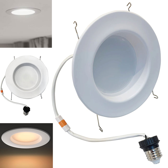 4 Packs Philips LED Recessed Ceiling Light 10W 65W Downlight Retrofit Trim 5" 6"