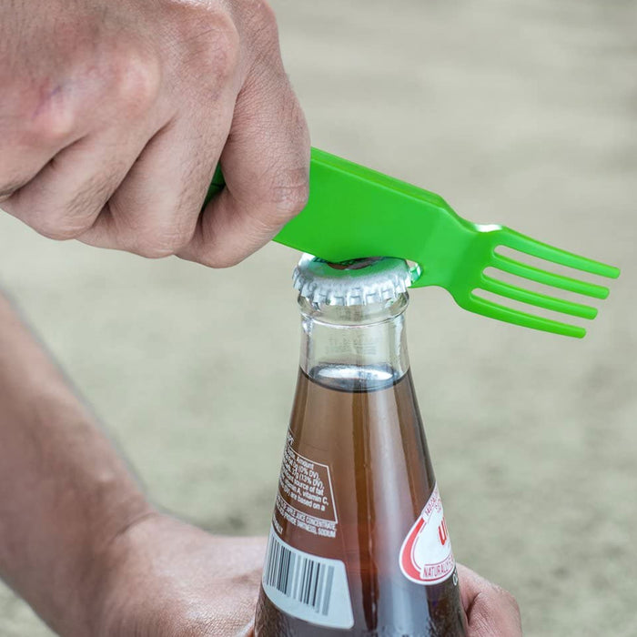 8 Pc 4-in-1 Travel Utensils Set Fork Spoon Knife Bottle Opener Camping BPA Free