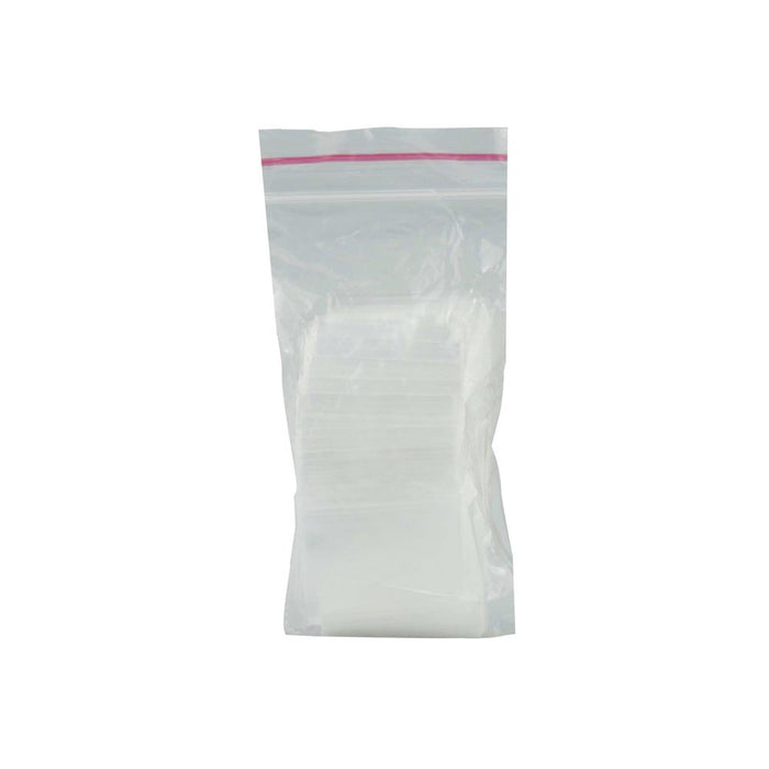 200 Pc Reclosable Clear Poly Bags W 1 1/2x 1 1/2 H Seal Lock Bag 2 Mil Storage