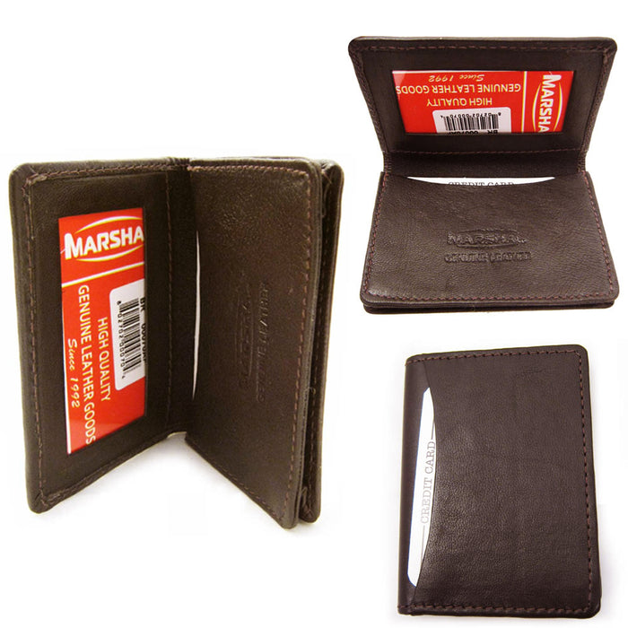 RFID Wallet Card Holder Id Credit Blocking Leather Money New Mens Genuine Brown