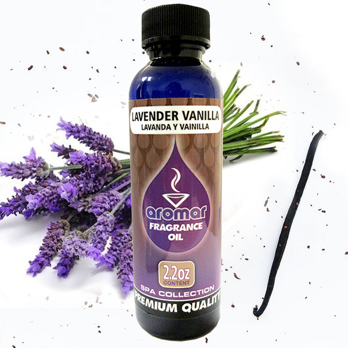 Lavender Vanilla Scent Fragrance Oil Aroma Therapy Diffuse Air Burning 2.2 Oz