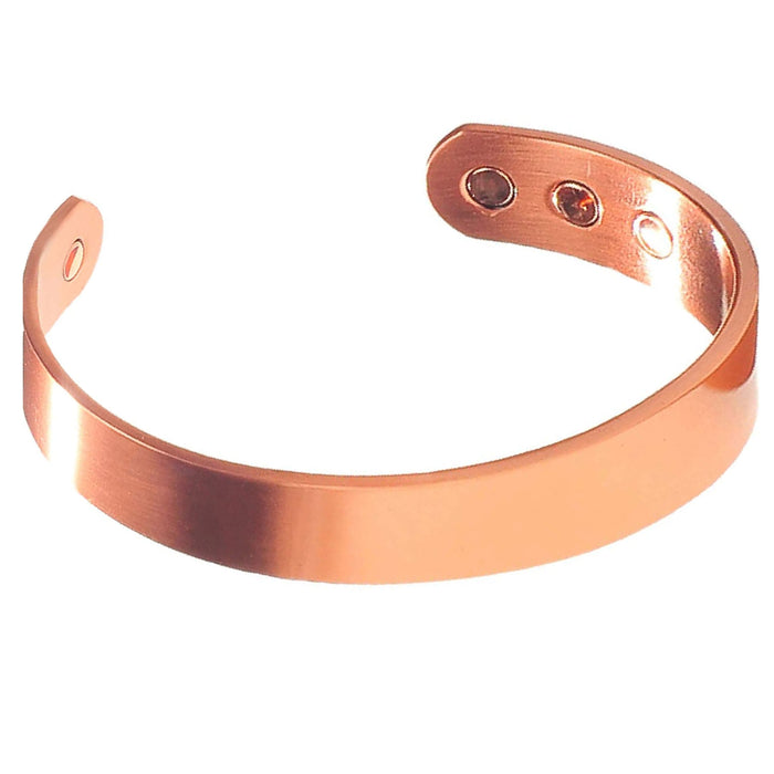 3 X Pure Copper Solid Magnetic Bracelet Cuff Therapy Healing Energy High Quality