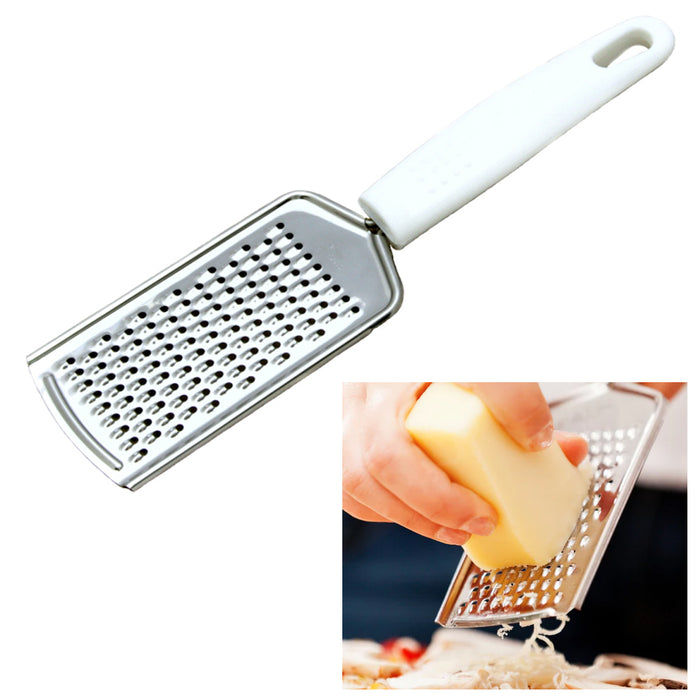 2 X Hand Held Fine Grater Stainless Steel Cheese Zest Cutting Slicing Knife 9.5"