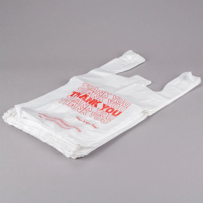 1200 Retail Thank You Plastic Bags Recyclable Grocery Bag Supermarket Shopping