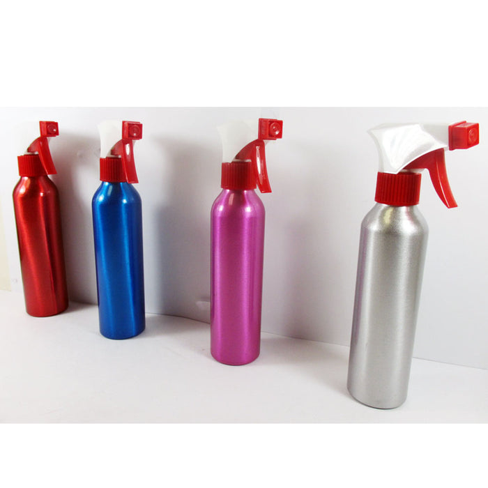 3 Aluminum Spray Bottles Water Empty Atomizer Mist Perfume Hair Care Salon Home