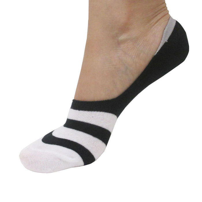 3 Pairs Invisible No Show Socks Unisex Nonslip Loafer Low Cut Solid Cotton 10-13