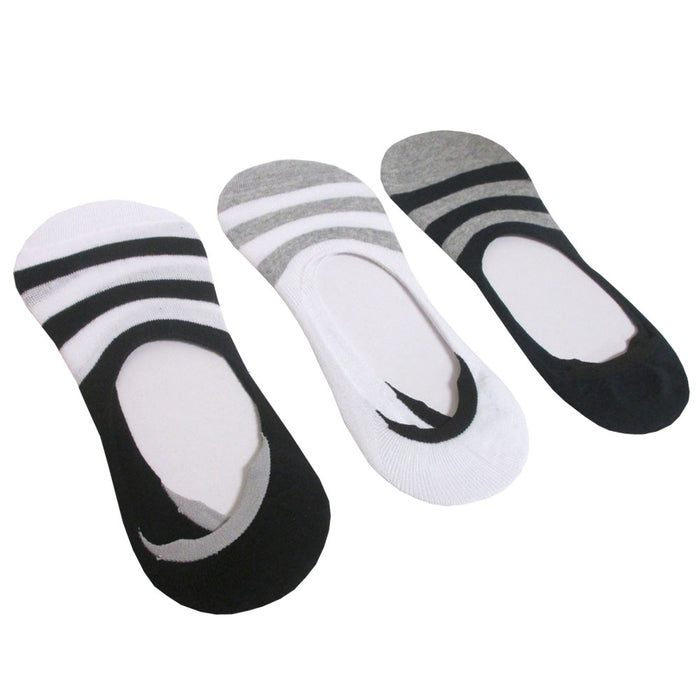 6 Pairs Women Men No Show Socks Cotton Invisible Loafer Boat Low Cut Non Slip