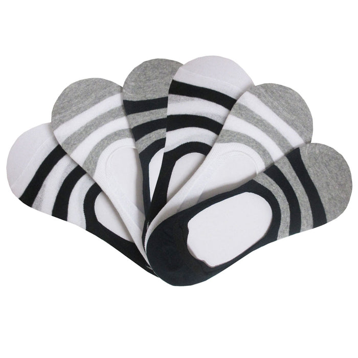 12 Pairs Womens No Show Socks Cotton Nonslip Loafer Boat Low Cut Invisible 10-13