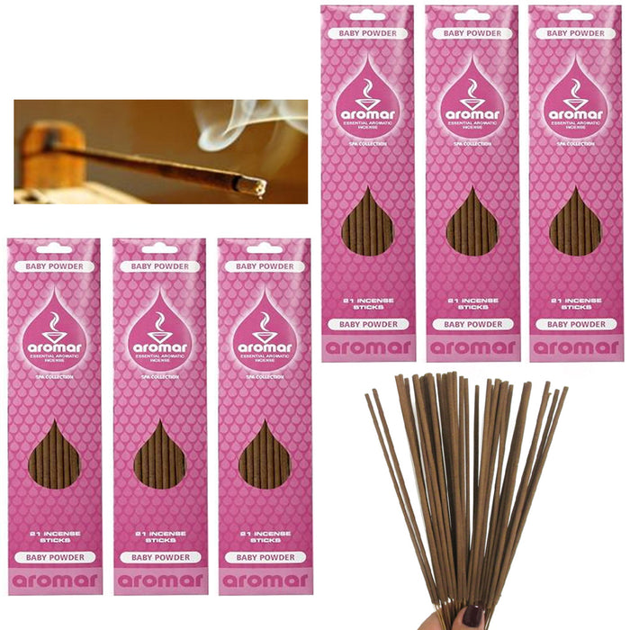 120 Baby Powder Burning Incense Stick Concentrated Scent Fragrance Aroma Therapy