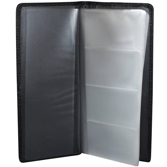 2 X Business Card Holder 64 Removable Organizer Book Wallet Case Office Black
