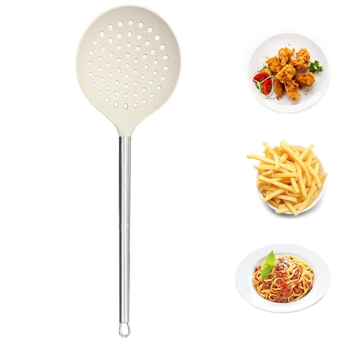 2 Skimmer Slotted Spoon Stainless Steel Strainer Cooking Draining Frying Kitchen