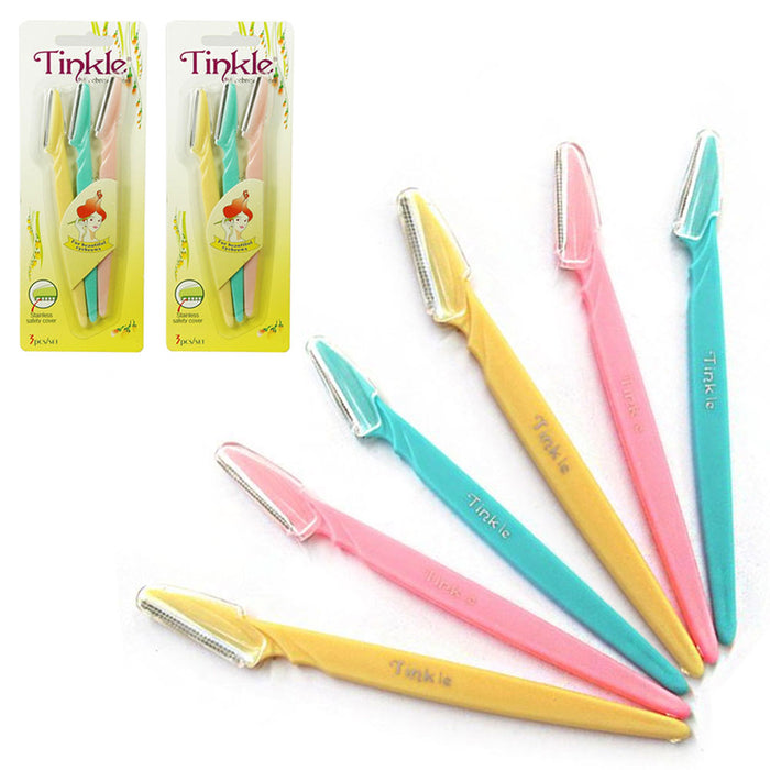 6 Pc Face Eyebrow Hair Removal Razors Trimmer Shaper Shaver Cosmetics Tool Shave