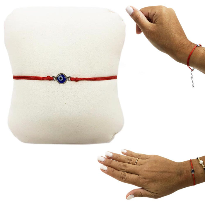 2 Evil Eye Red String Kabbalah Bracelet Mati Nazar Bead Lucky Charm  Protection 