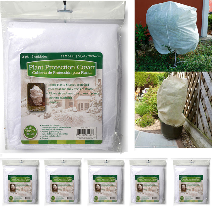12 Plant Covers Frost Blanket Winter Drawstring Warm Fruit Animal Protection Bag