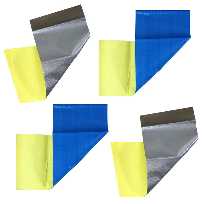 4 Pc Tarp Repair Tape 6"X36" Self Adhesive Patches Tent Canopy Canvas Waterproof