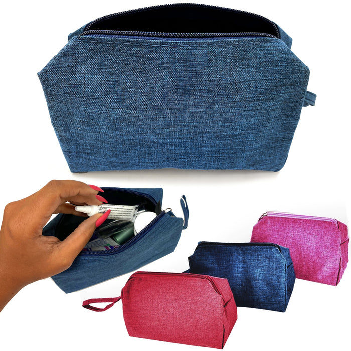 1 Pc Beauty Bag Zippered Pouch Cosmetic Make Up Toiletry Travel Organizer Case